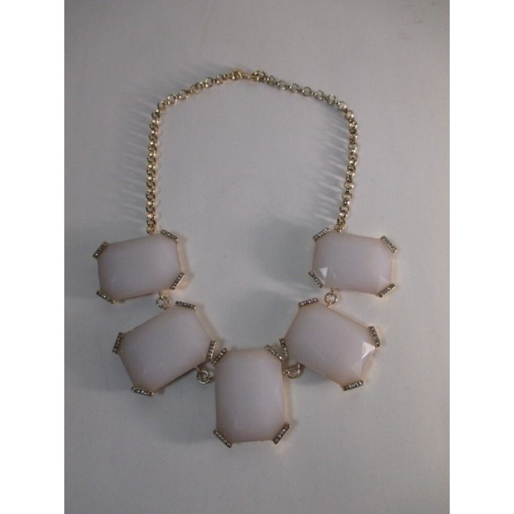 Banana Republic Sparkle Fan Necklace NWT 88